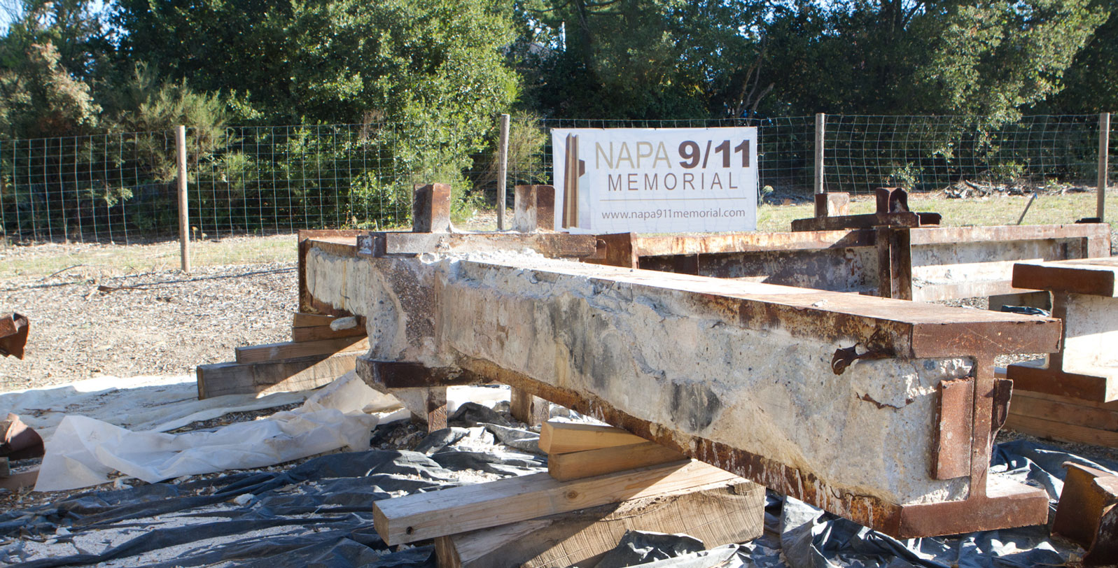 Napa 9/11 Memorial raw steel