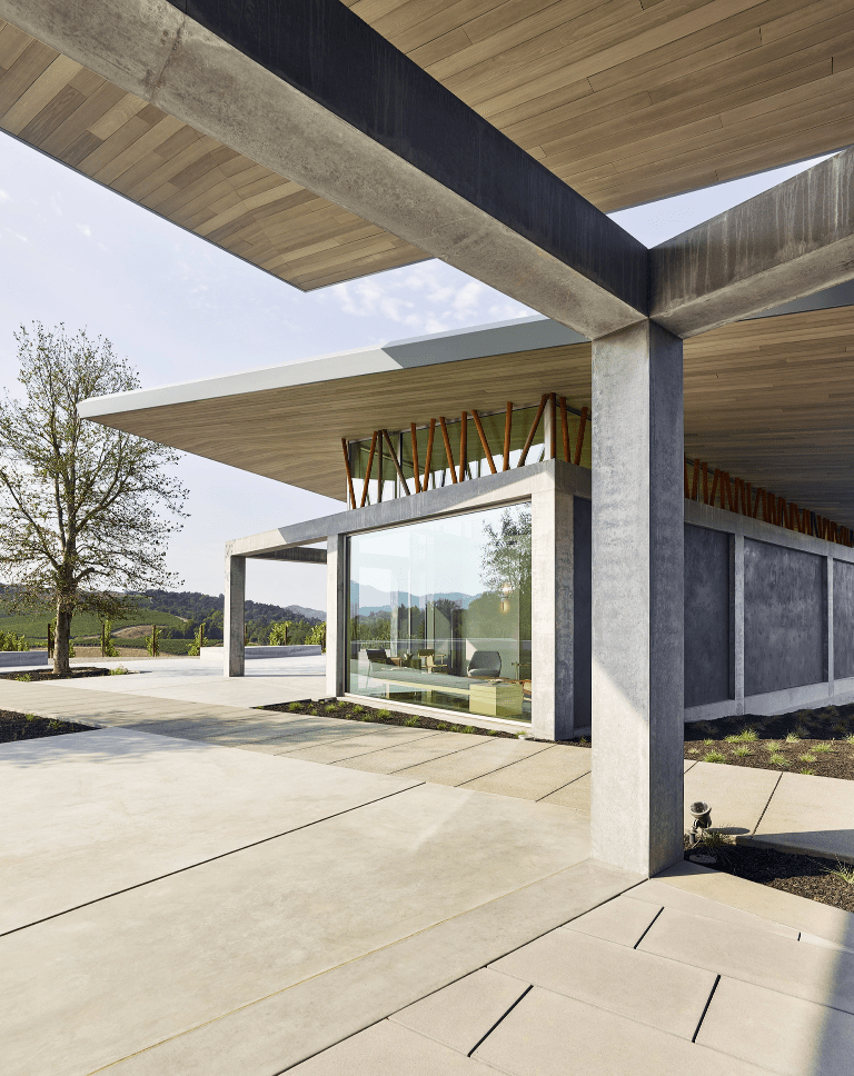 Progeny Winery architectural exterior