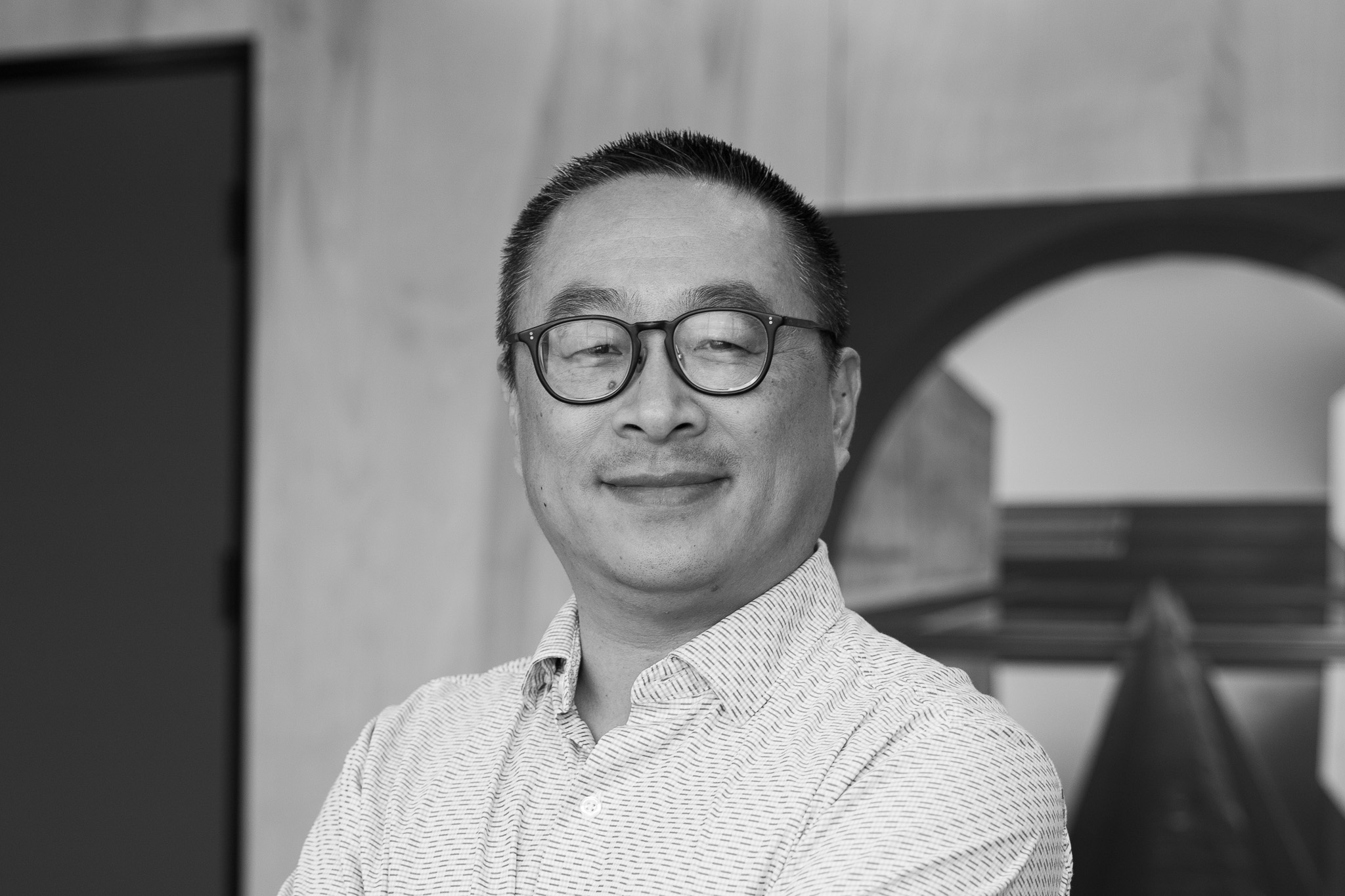 Yi Yang black and white headshot
