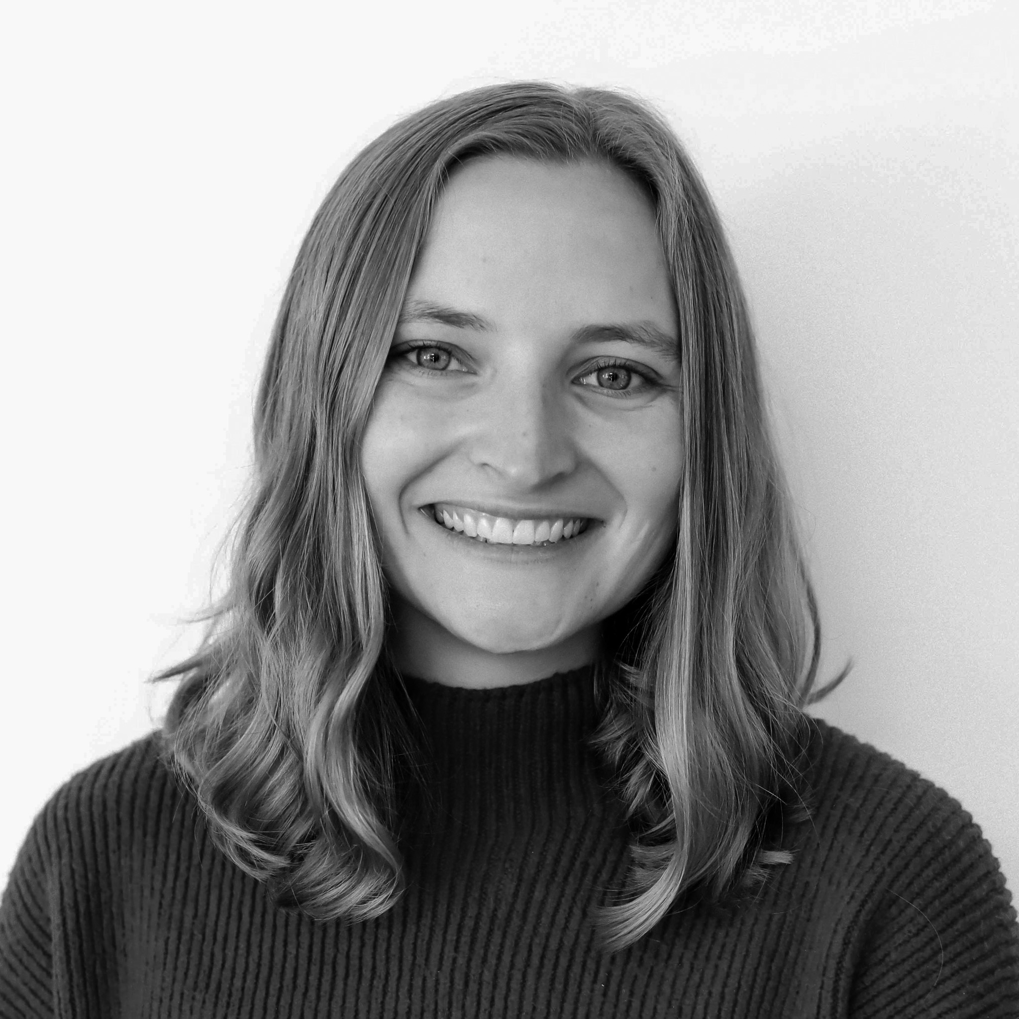 Caylah Lunardi black and white headshot