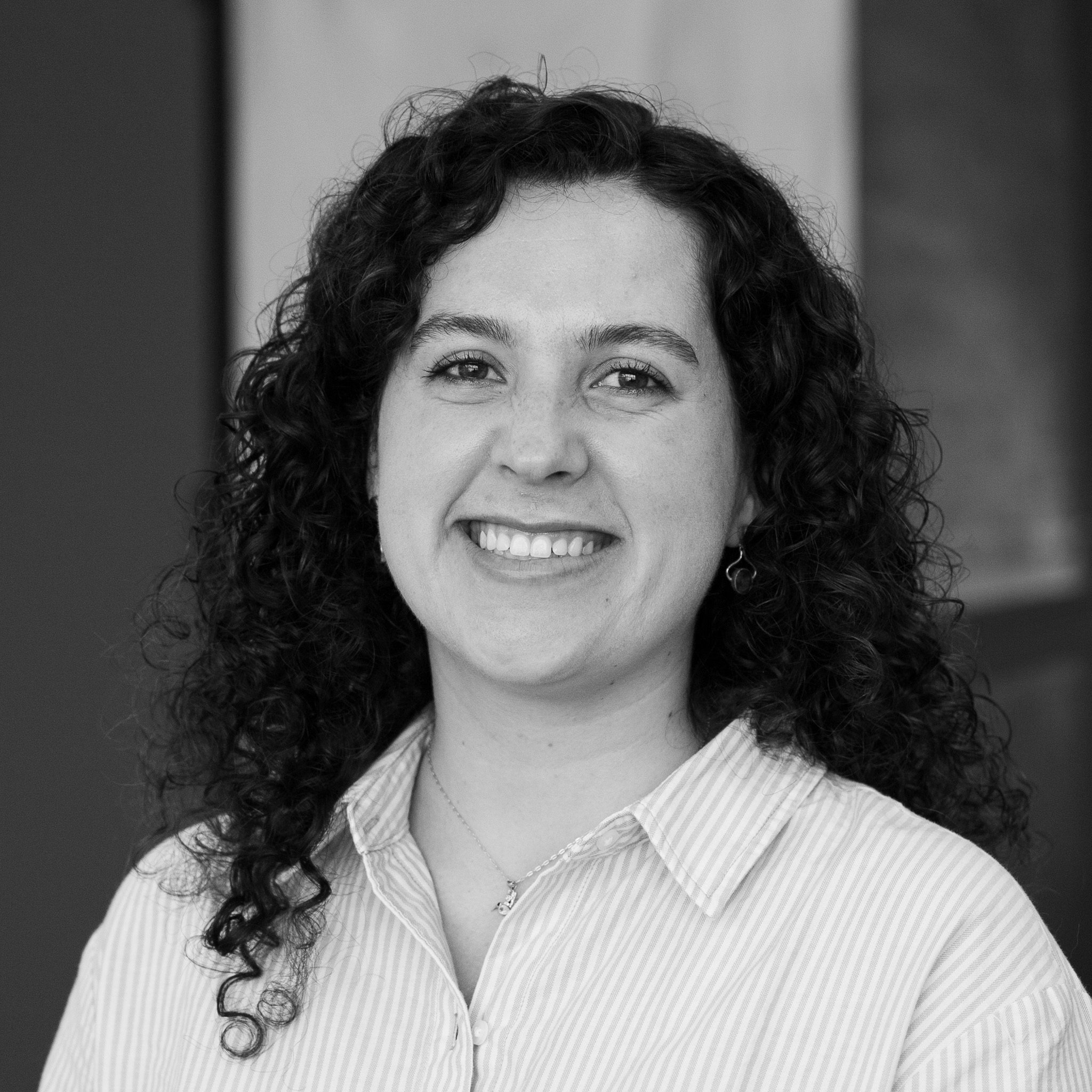 Caylah Lunardi black and white headshot