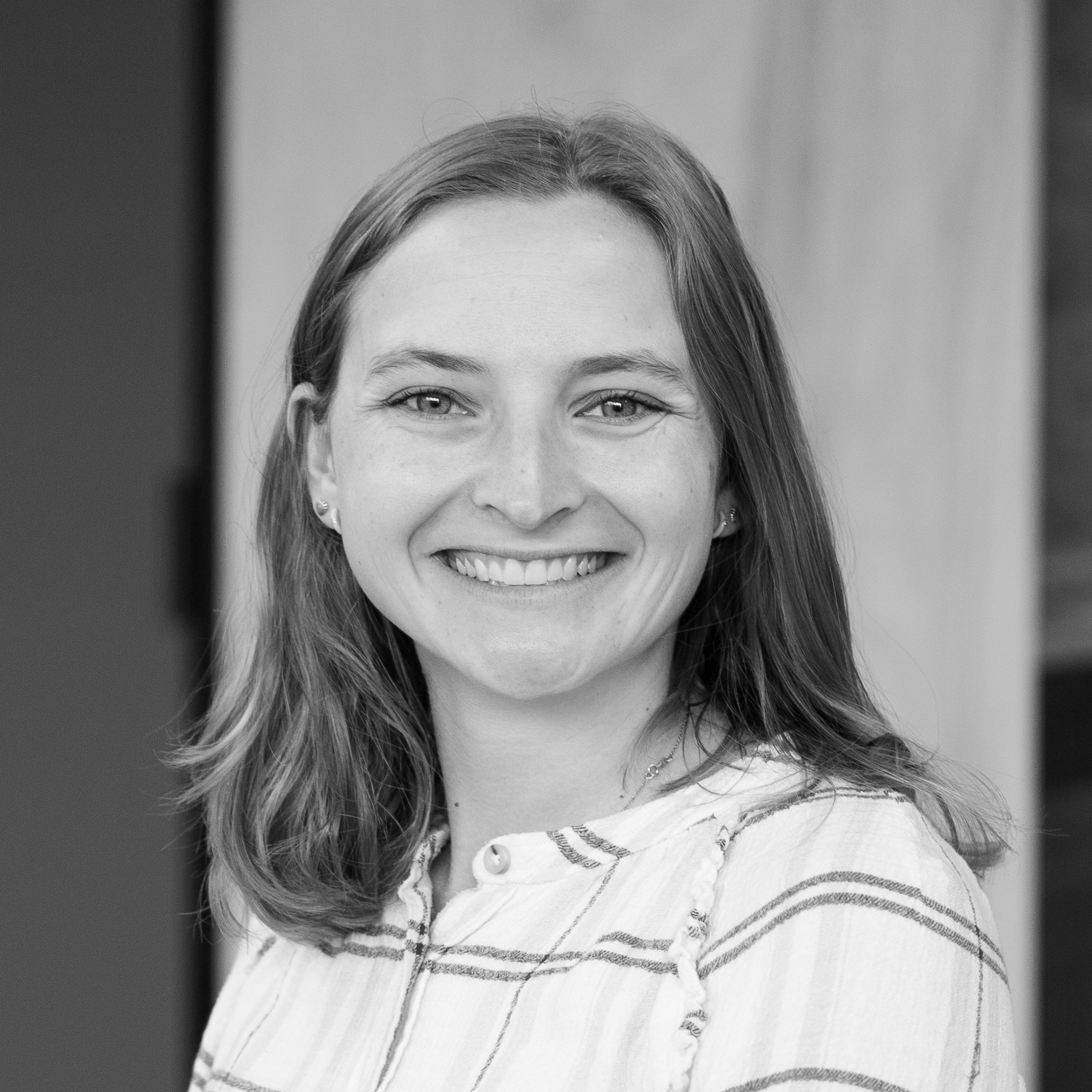 Caylah Lunardi black and white headshot